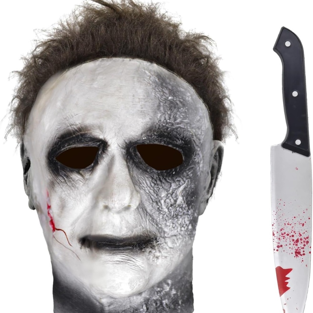 Michael Myers Horror Mask and Knife Set
